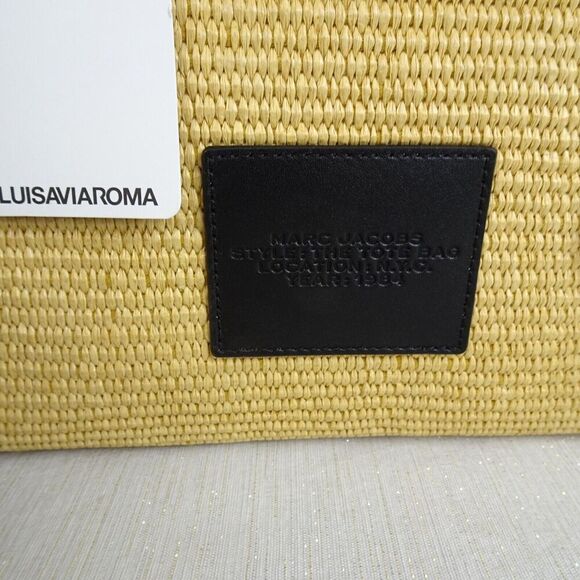 Marc Jacobs The Small Tote Woven Straw Leather Women's Bag Crossbody NWT $495 - Picture 7 of 16